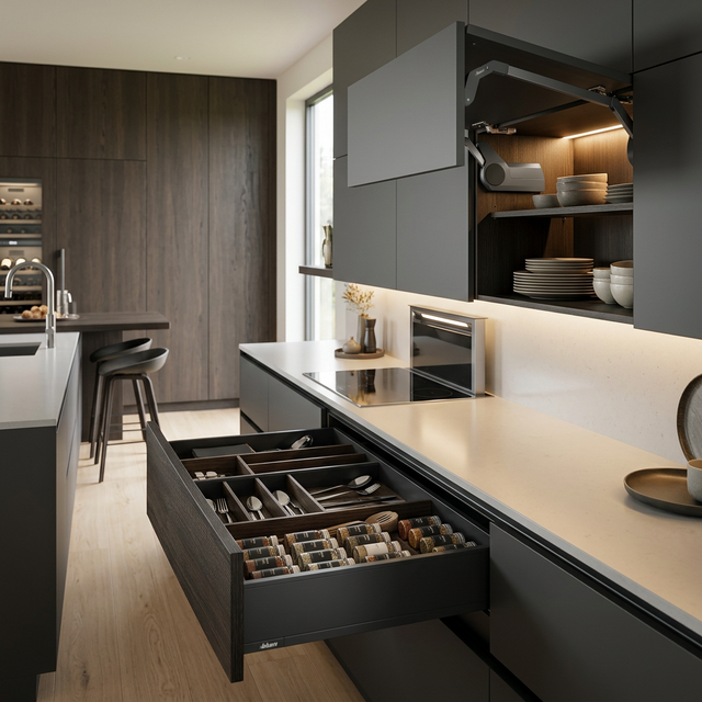 Kvaliteetne köögimööbli furnituur