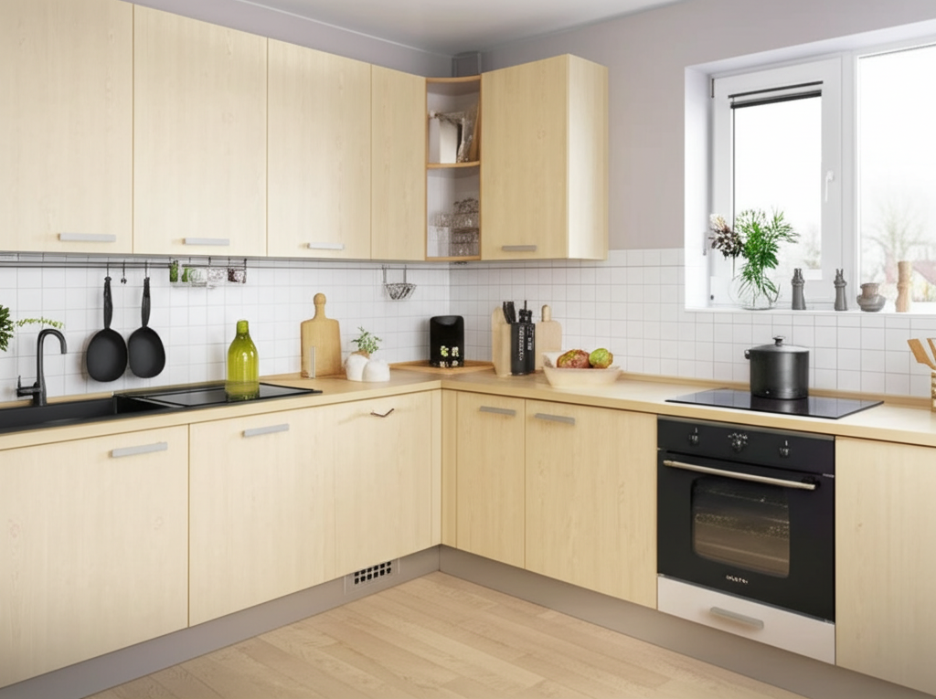 Nurgaköök skandinaavia stiilis