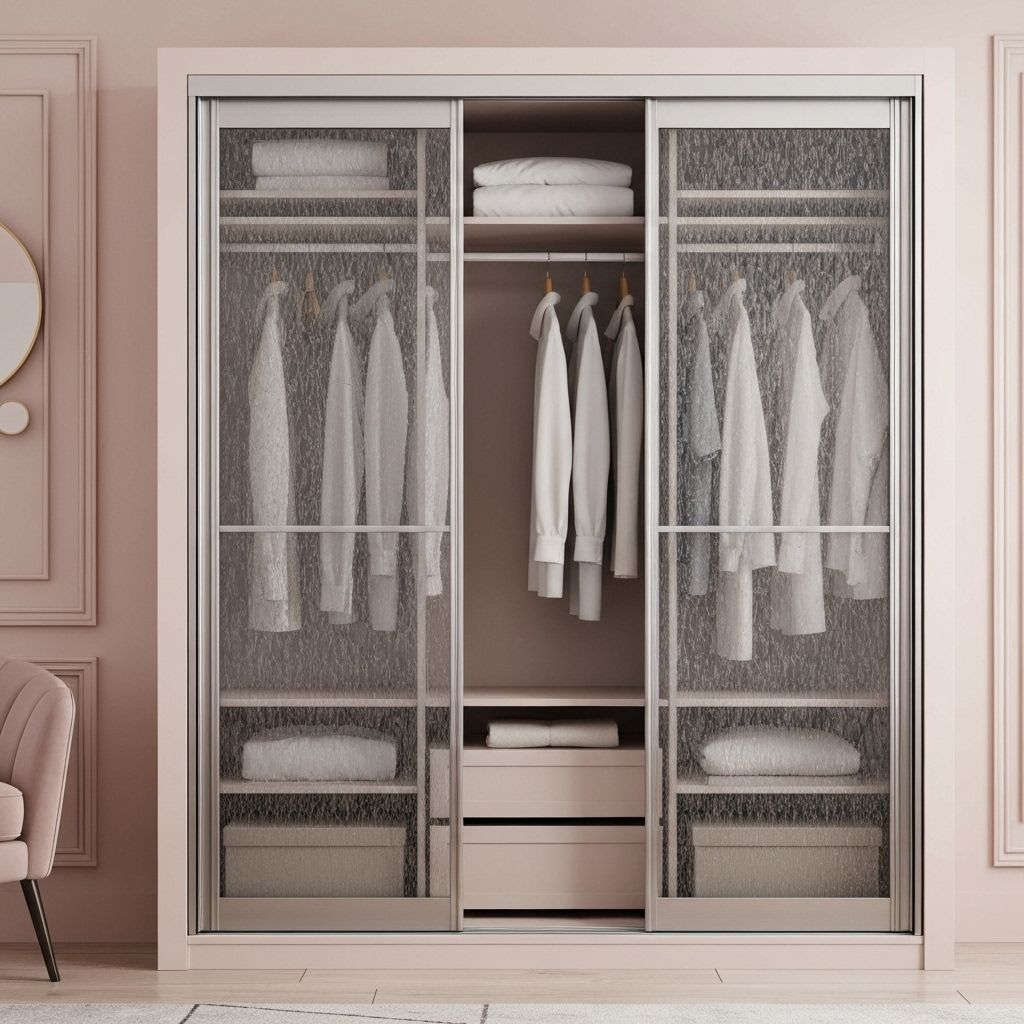 Шкаф-купе со стеклянными дверями